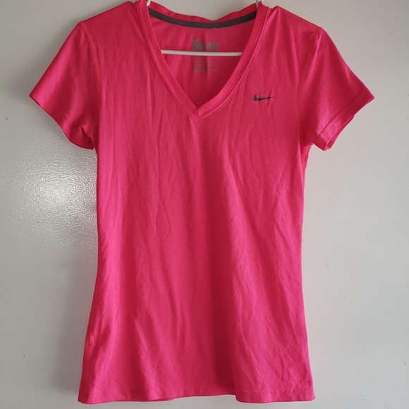 Nike Tops - Hot Pink & Grey - •Nike• | Dri-Fit Athletic Tee
